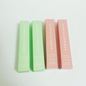 Sweet Mint+Birthday Cake(4PCS) Summer Fridays Lip Butter Balm Conditioning Lip